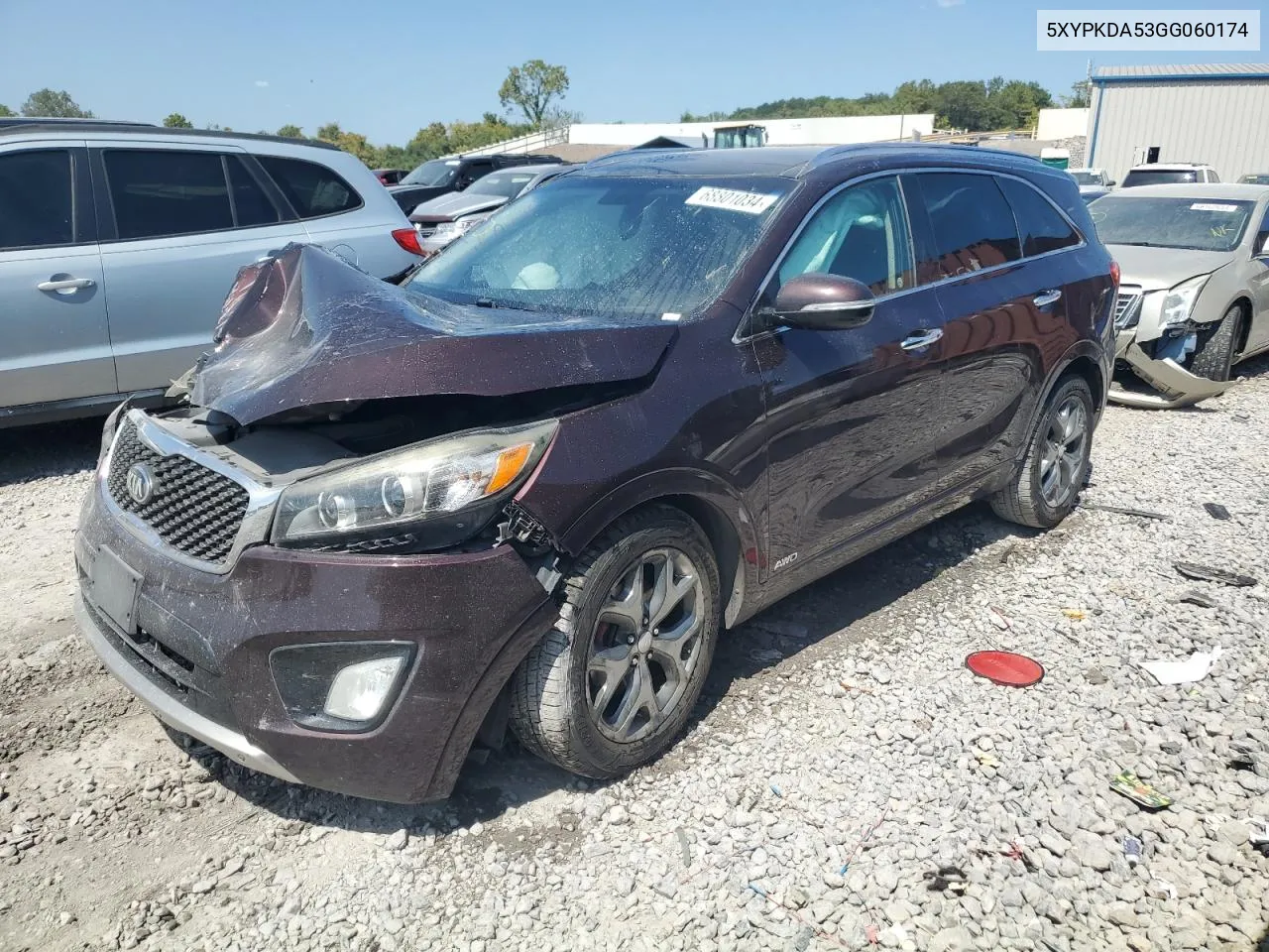 2016 Kia Sorento Sx VIN: 5XYPKDA53GG060174 Lot: 68801034