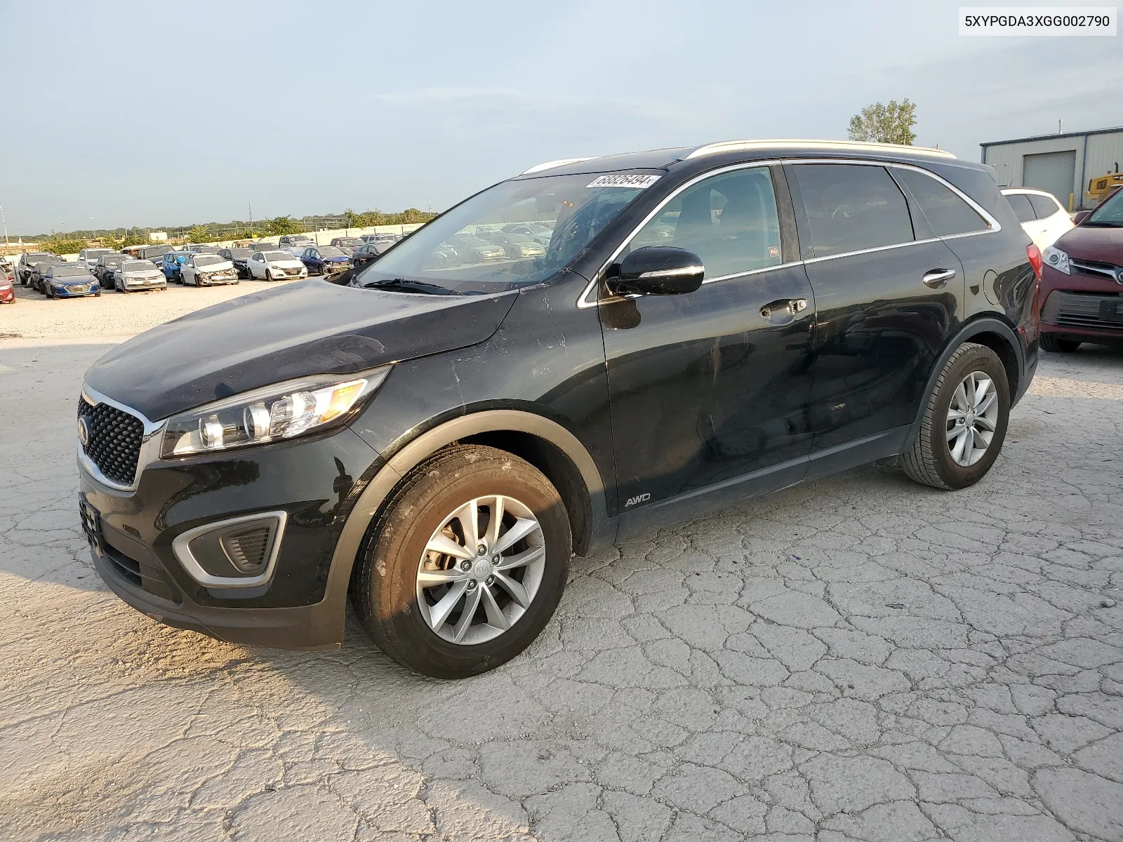 2016 Kia Sorento Lx VIN: 5XYPGDA3XGG002790 Lot: 68826494