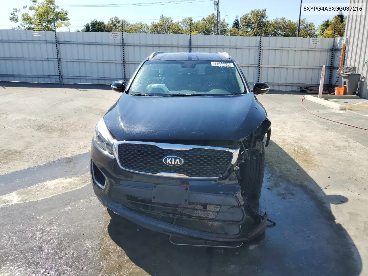 5XYPG4A3XGG037216 2016 Kia Sorento Lx