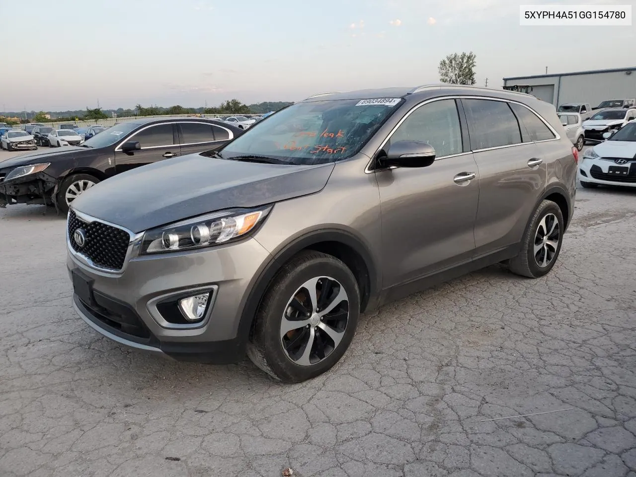 2016 Kia Sorento Ex VIN: 5XYPH4A51GG154780 Lot: 69034894