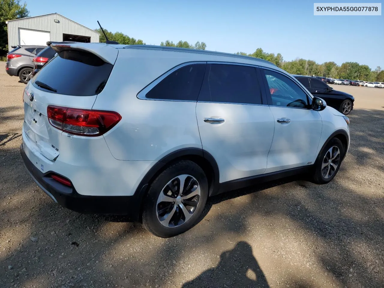 2016 Kia Sorento Ex VIN: 5XYPHDA55GG077878 Lot: 69068594