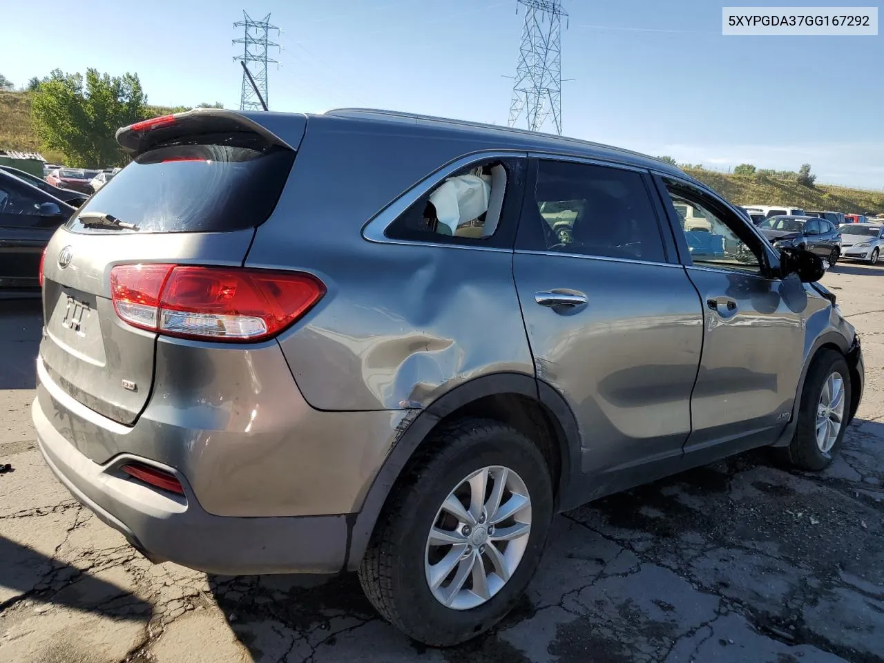 5XYPGDA37GG167292 2016 Kia Sorento Lx