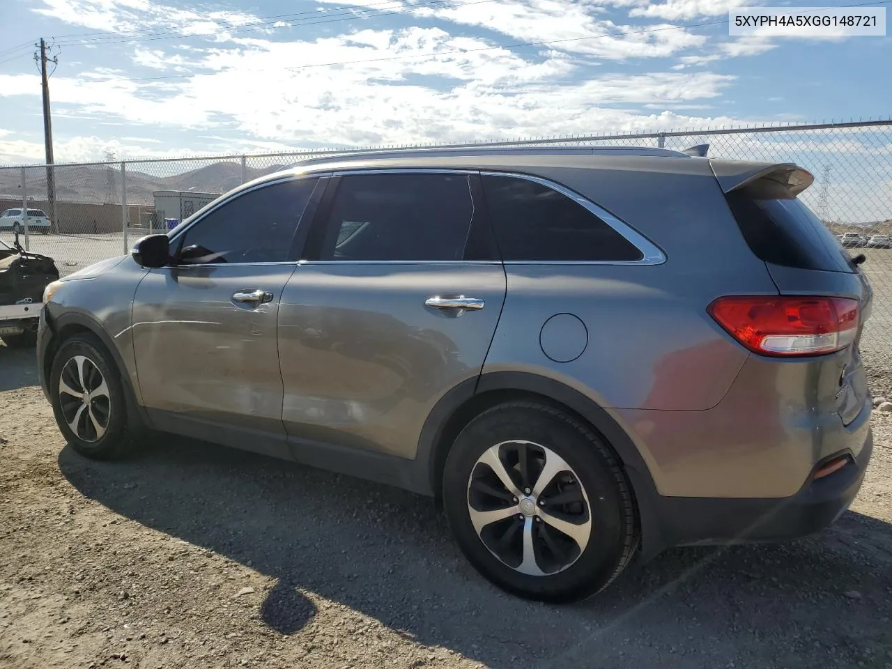 2016 Kia Sorento Ex VIN: 5XYPH4A5XGG148721 Lot: 69513644