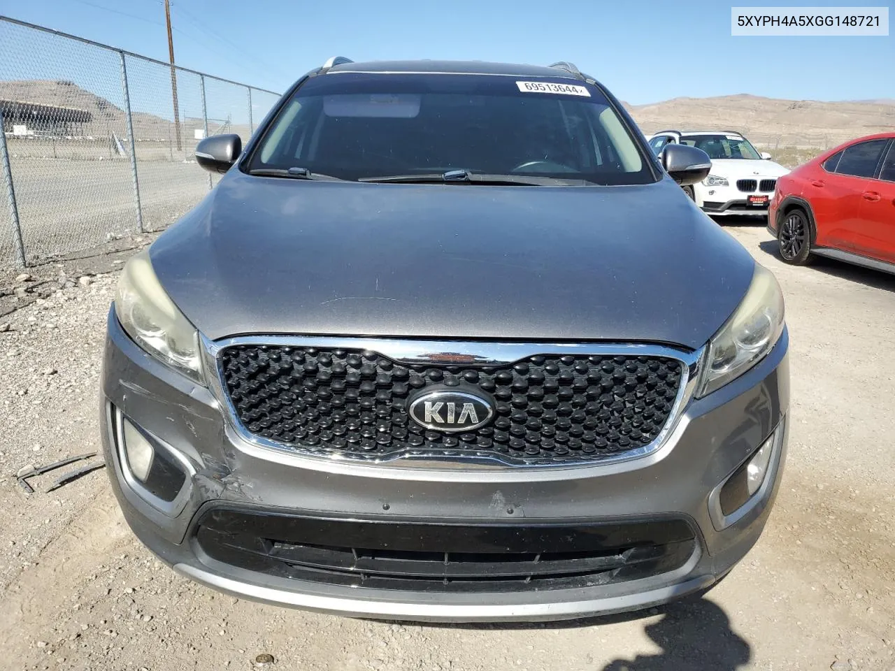 2016 Kia Sorento Ex VIN: 5XYPH4A5XGG148721 Lot: 69513644