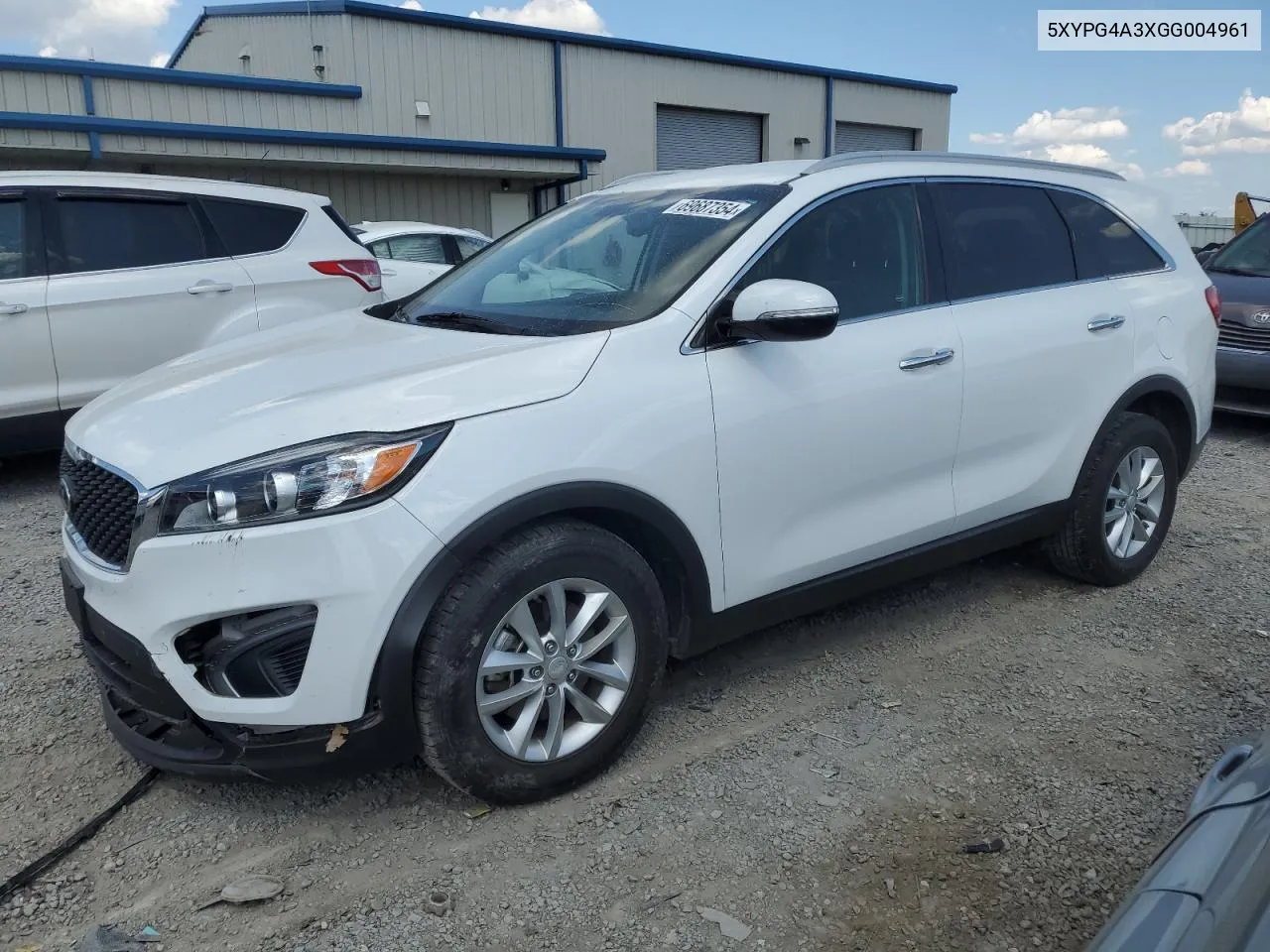 2016 Kia Sorento Lx VIN: 5XYPG4A3XGG004961 Lot: 69687354