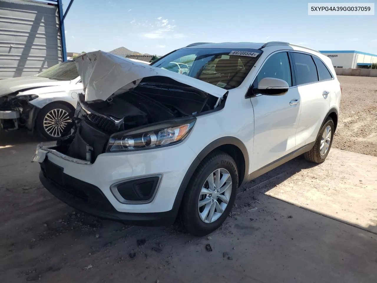 2016 Kia Sorento Lx VIN: 5XYPG4A39GG037059 Lot: 69708554