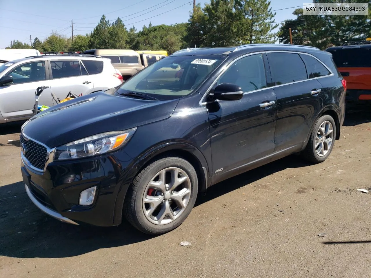 2016 Kia Sorento Sx VIN: 5XYPKDA53GG084393 Lot: 69898574