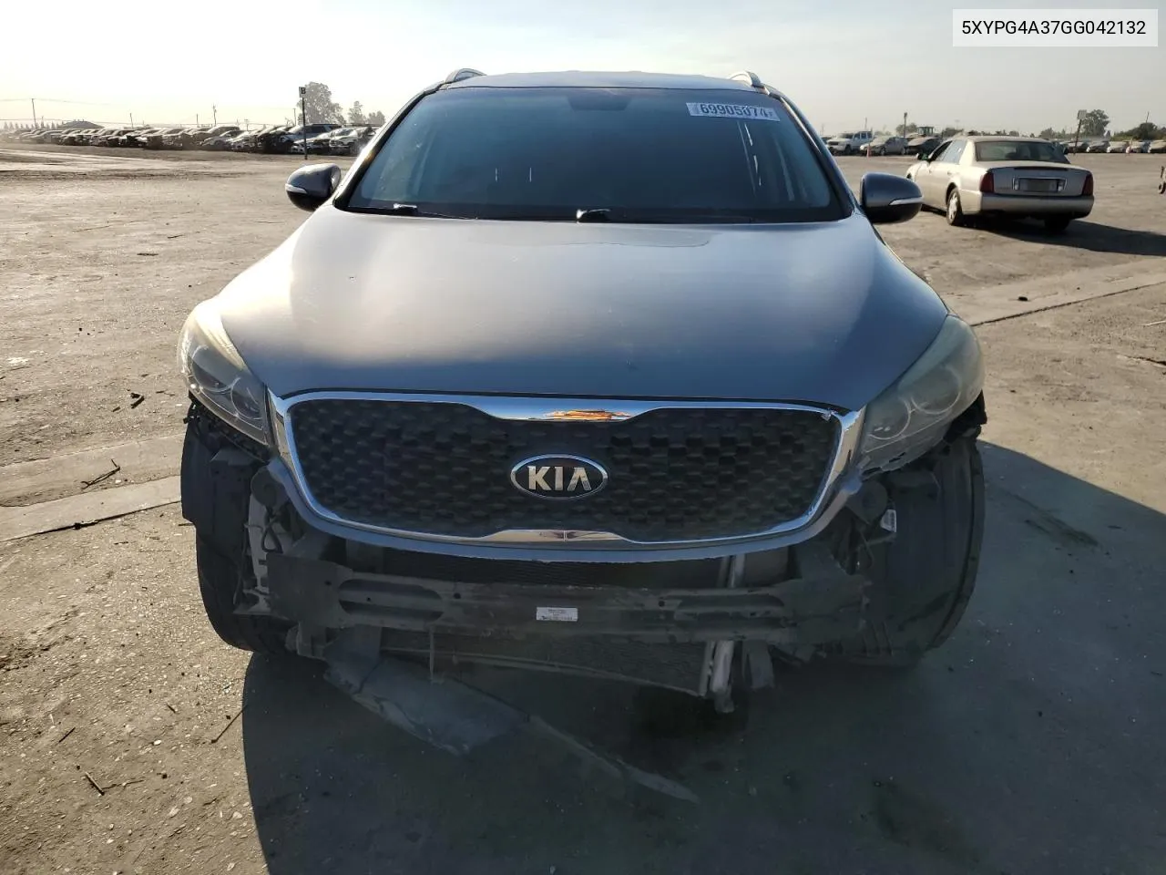 2016 Kia Sorento Lx VIN: 5XYPG4A37GG042132 Lot: 69905074