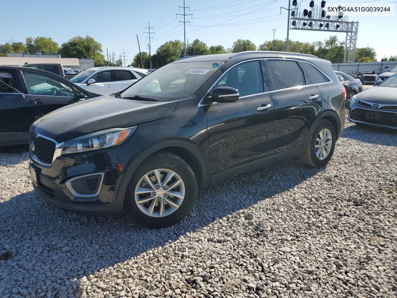 2016 Kia Sorento Lx VIN: 5XYPG4A51GG039244 Lot: 69965664