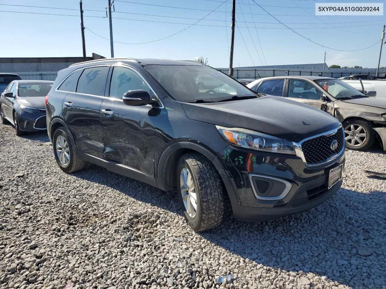 2016 Kia Sorento Lx VIN: 5XYPG4A51GG039244 Lot: 69965664