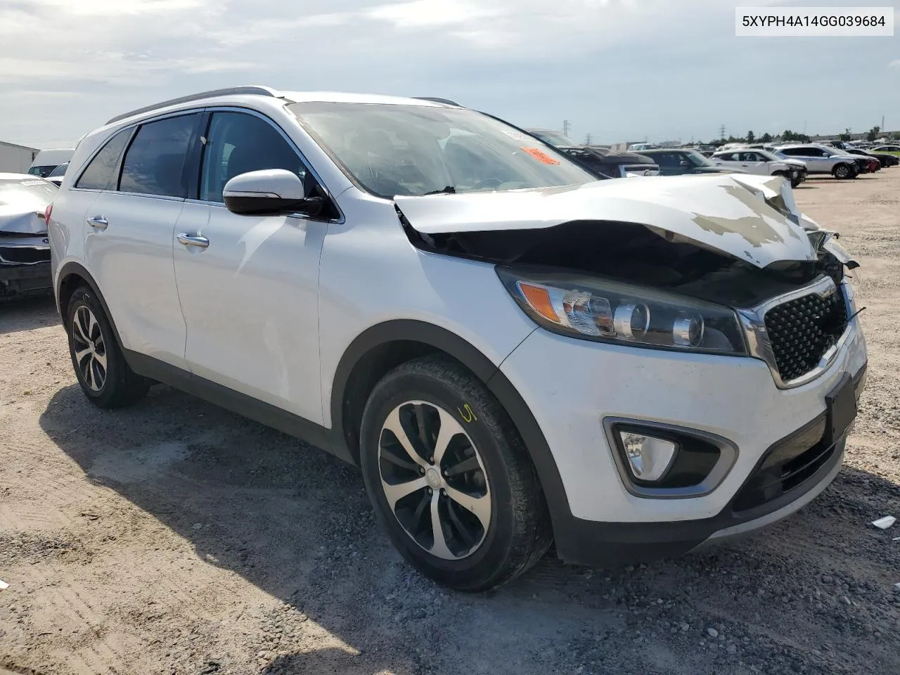 2016 Kia Sorento Ex VIN: 5XYPH4A14GG039684 Lot: 70053234