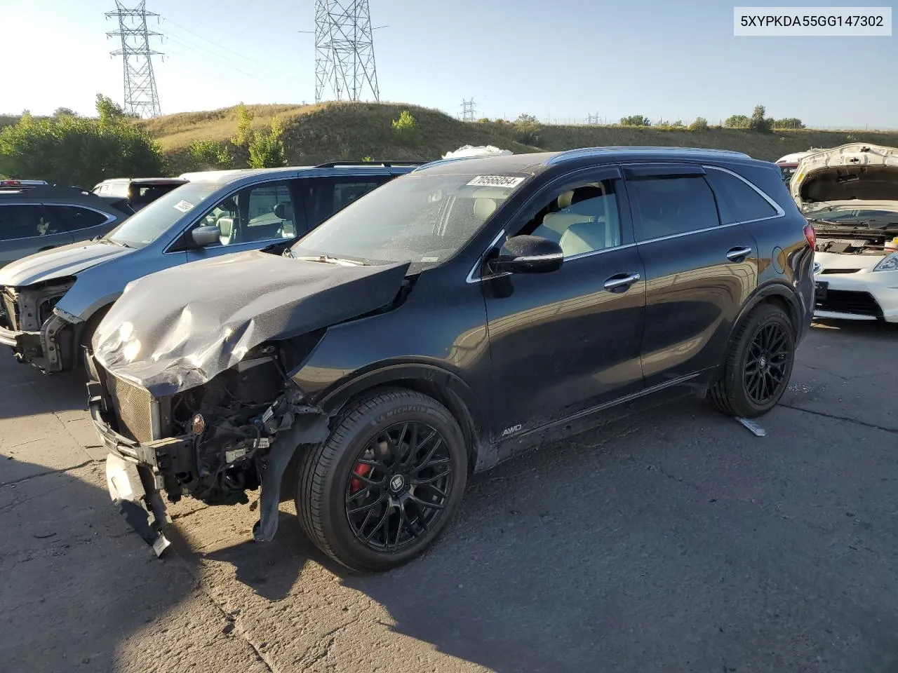 5XYPKDA55GG147302 2016 Kia Sorento Sx