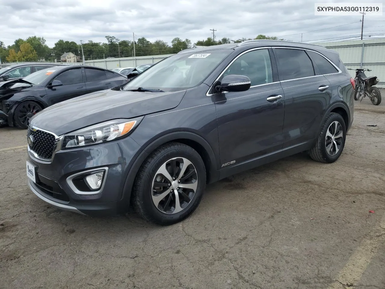 2016 Kia Sorento Ex VIN: 5XYPHDA53GG112319 Lot: 70637534