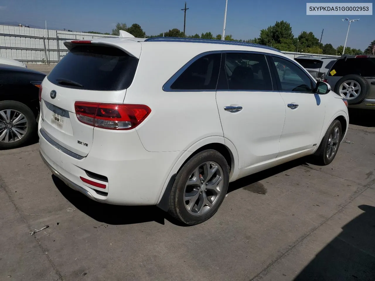 5XYPKDA51GG002953 2016 Kia Sorento Sx