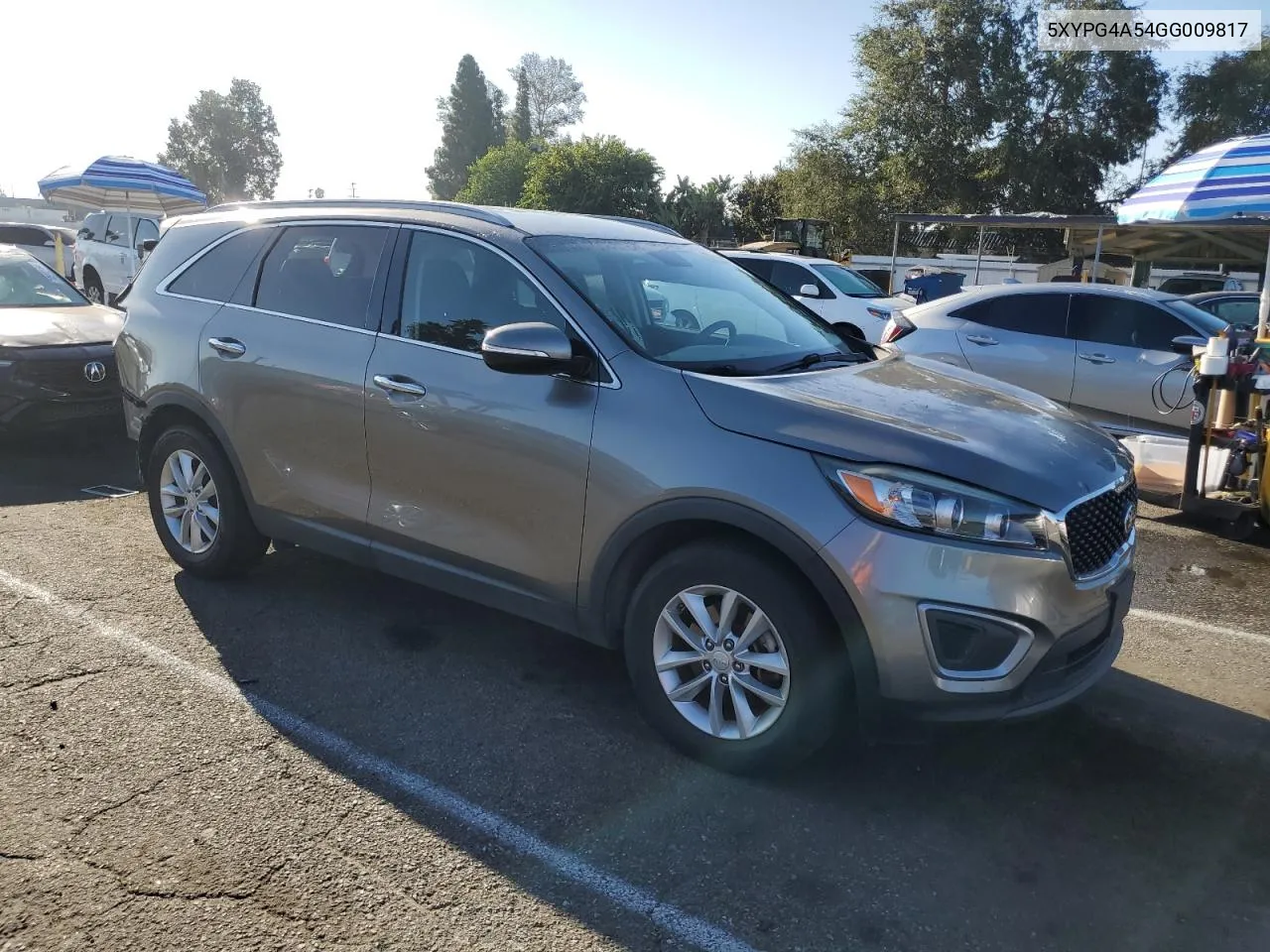 2016 Kia Sorento Lx VIN: 5XYPG4A54GG009817 Lot: 70817394