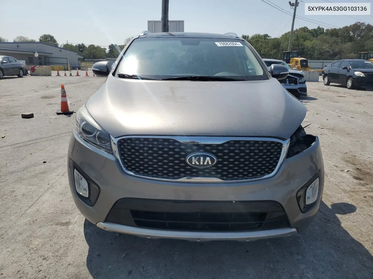 5XYPK4A53GG103136 2016 Kia Sorento Sx