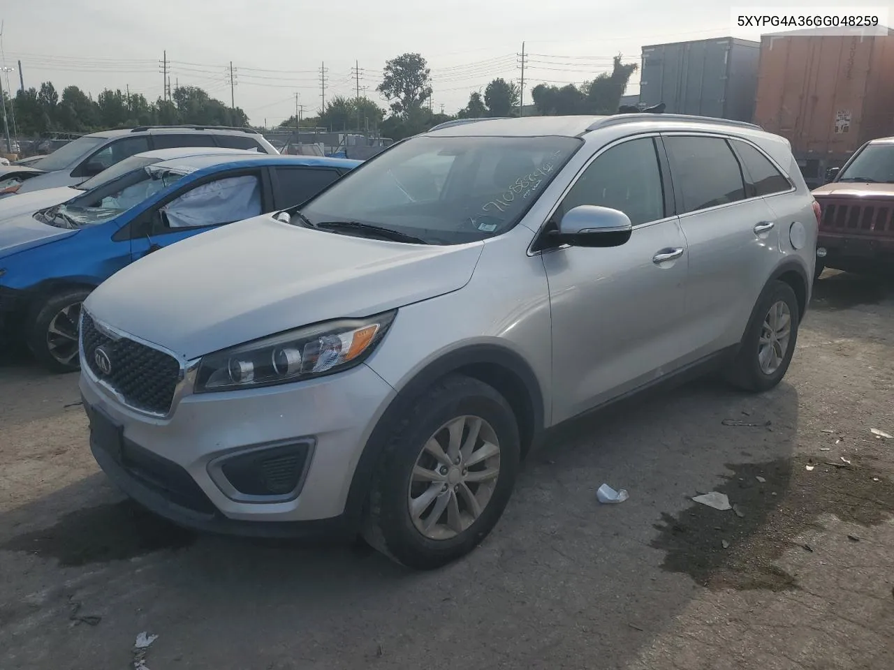 2016 Kia Sorento Lx VIN: 5XYPG4A36GG048259 Lot: 71088844