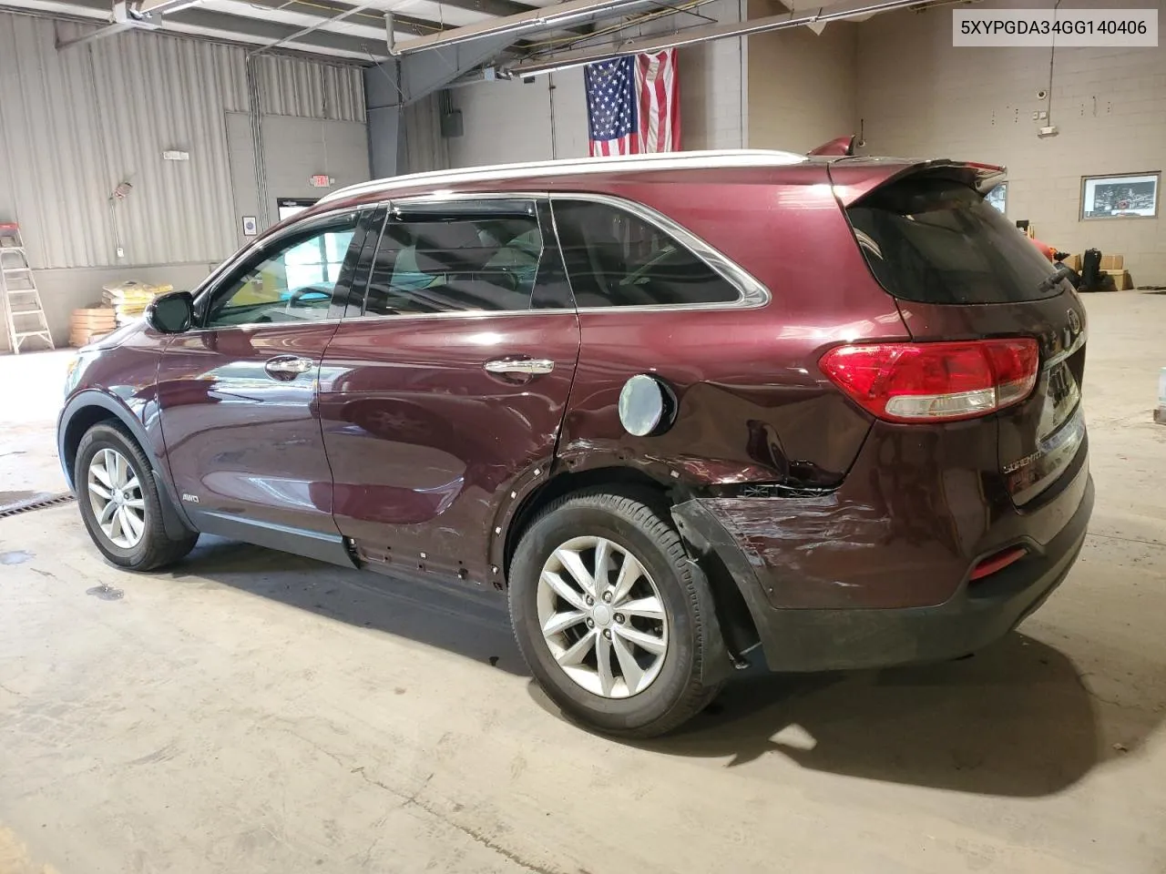 2016 Kia Sorento Lx VIN: 5XYPGDA34GG140406 Lot: 71267964