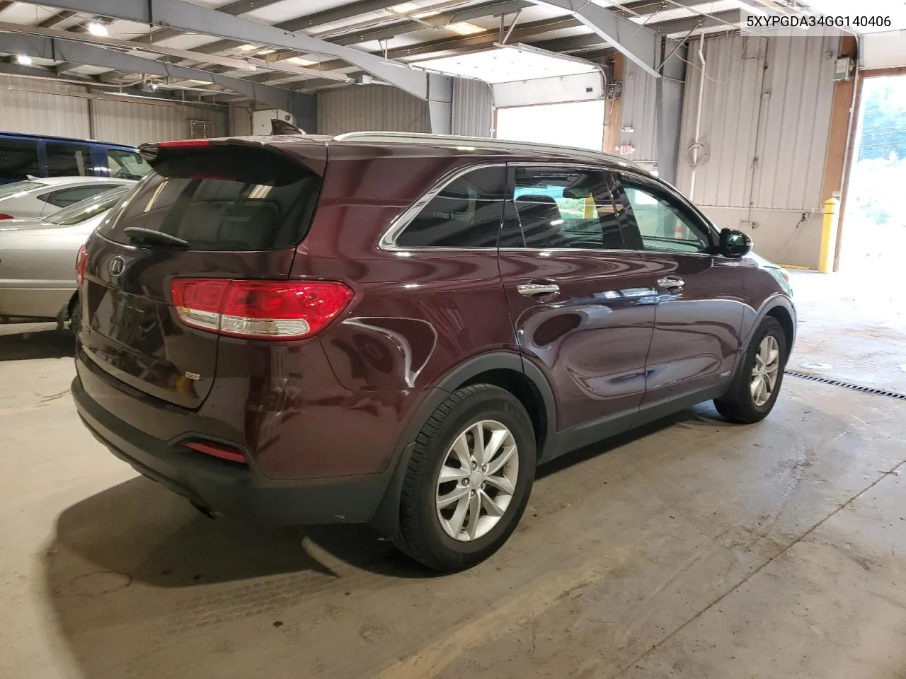 2016 Kia Sorento Lx VIN: 5XYPGDA34GG140406 Lot: 71267964