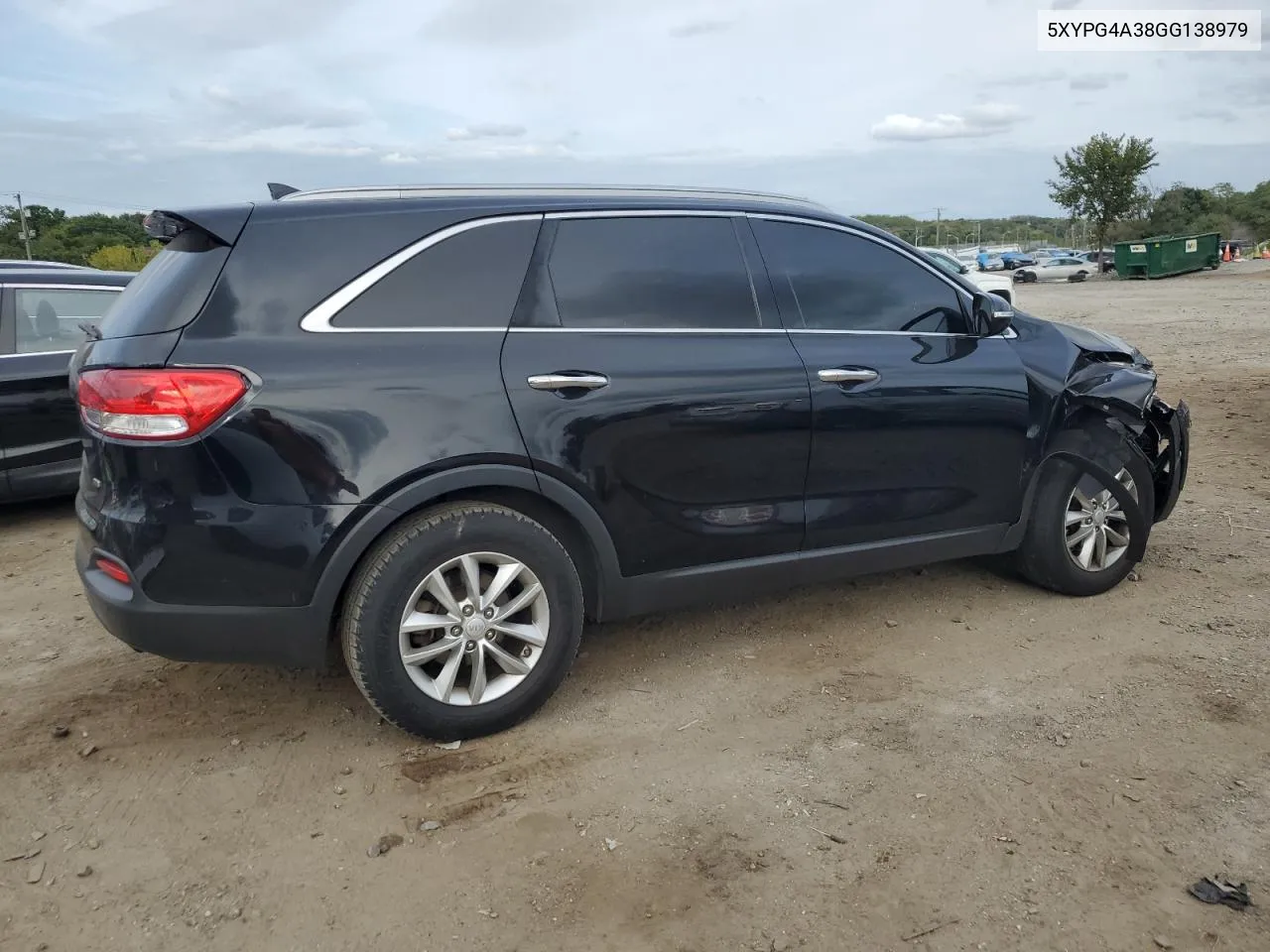 5XYPG4A38GG138979 2016 Kia Sorento Lx