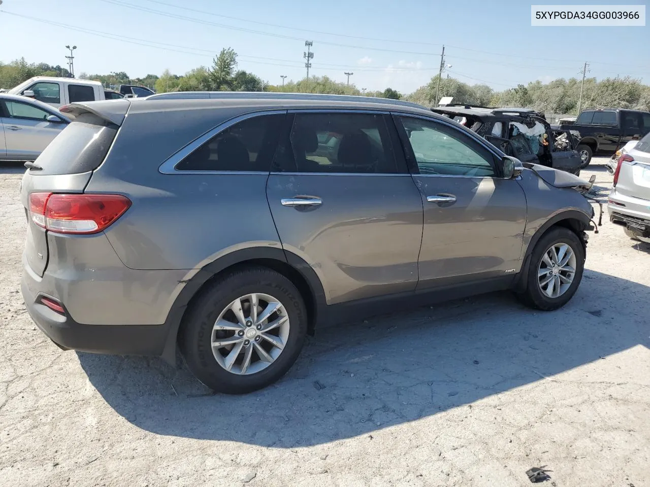 5XYPGDA34GG003966 2016 Kia Sorento Lx