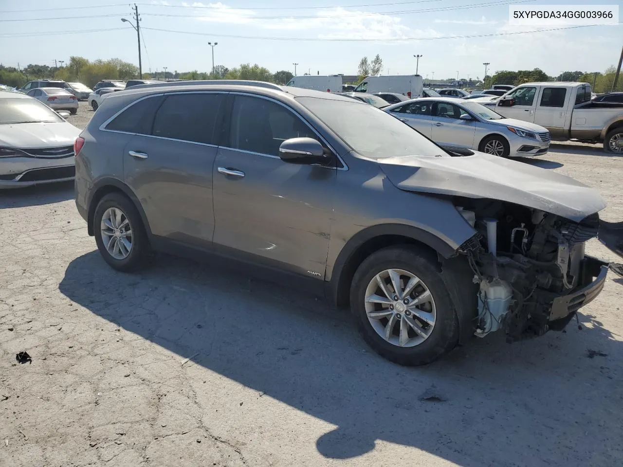 5XYPGDA34GG003966 2016 Kia Sorento Lx