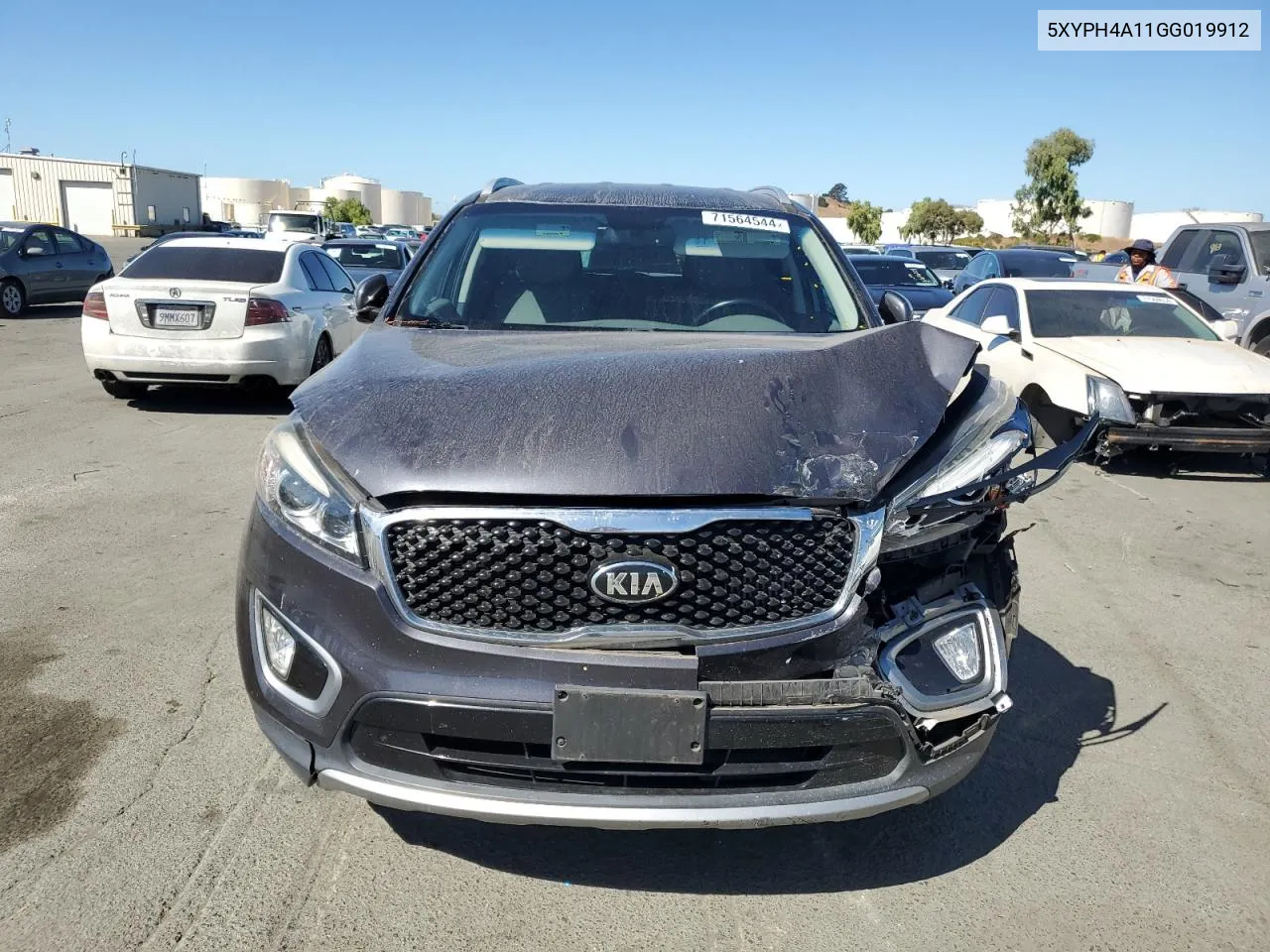 2016 Kia Sorento Ex VIN: 5XYPH4A11GG019912 Lot: 71564544