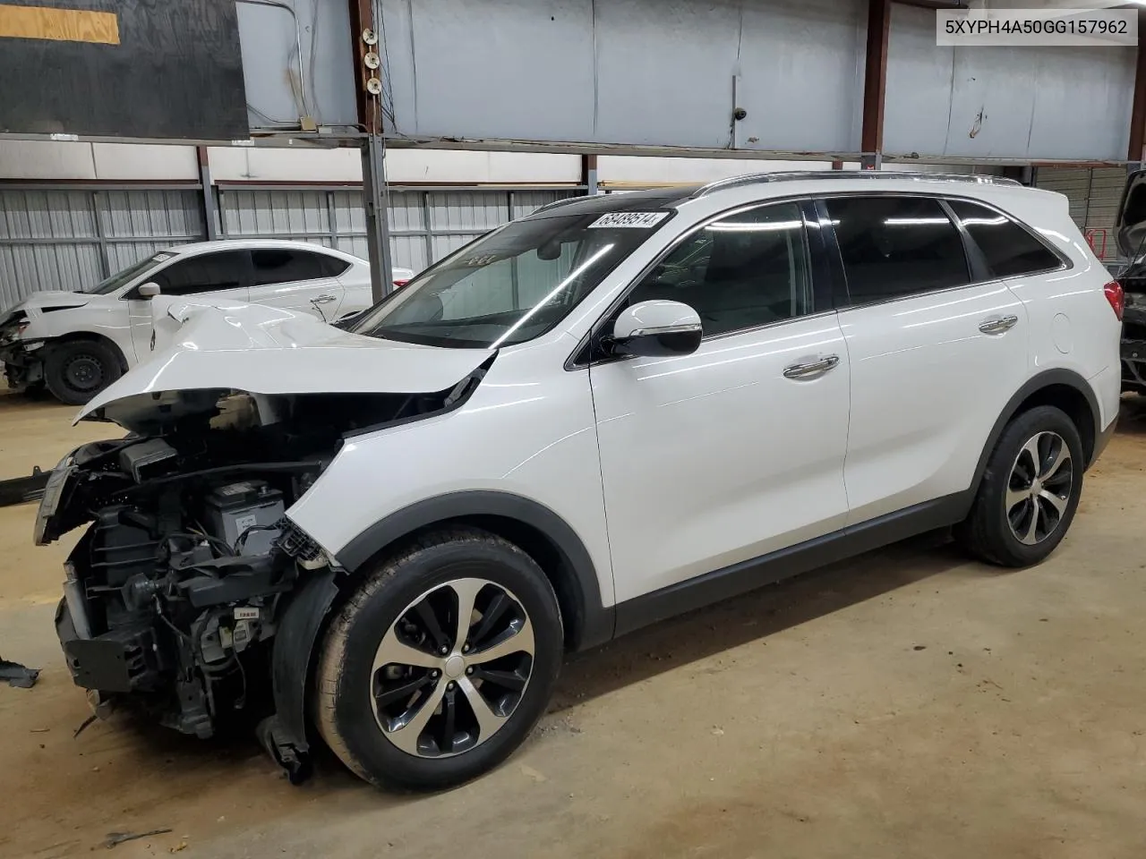 2016 Kia Sorento Ex VIN: 5XYPH4A50GG157962 Lot: 71597274