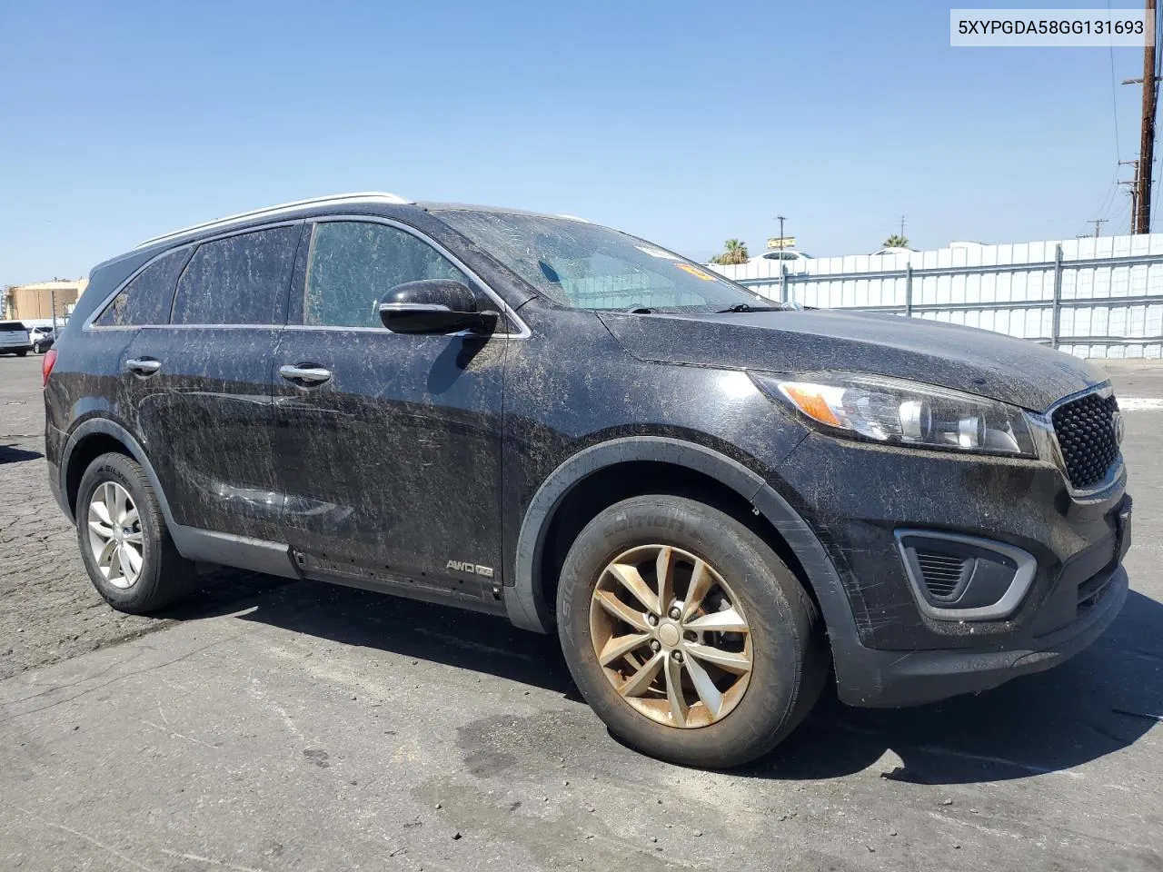 2016 Kia Sorento Lx VIN: 5XYPGDA58GG131693 Lot: 71686144