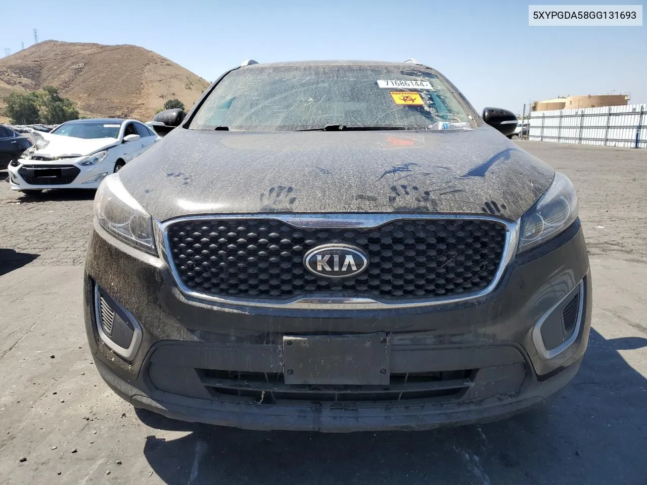 5XYPGDA58GG131693 2016 Kia Sorento Lx