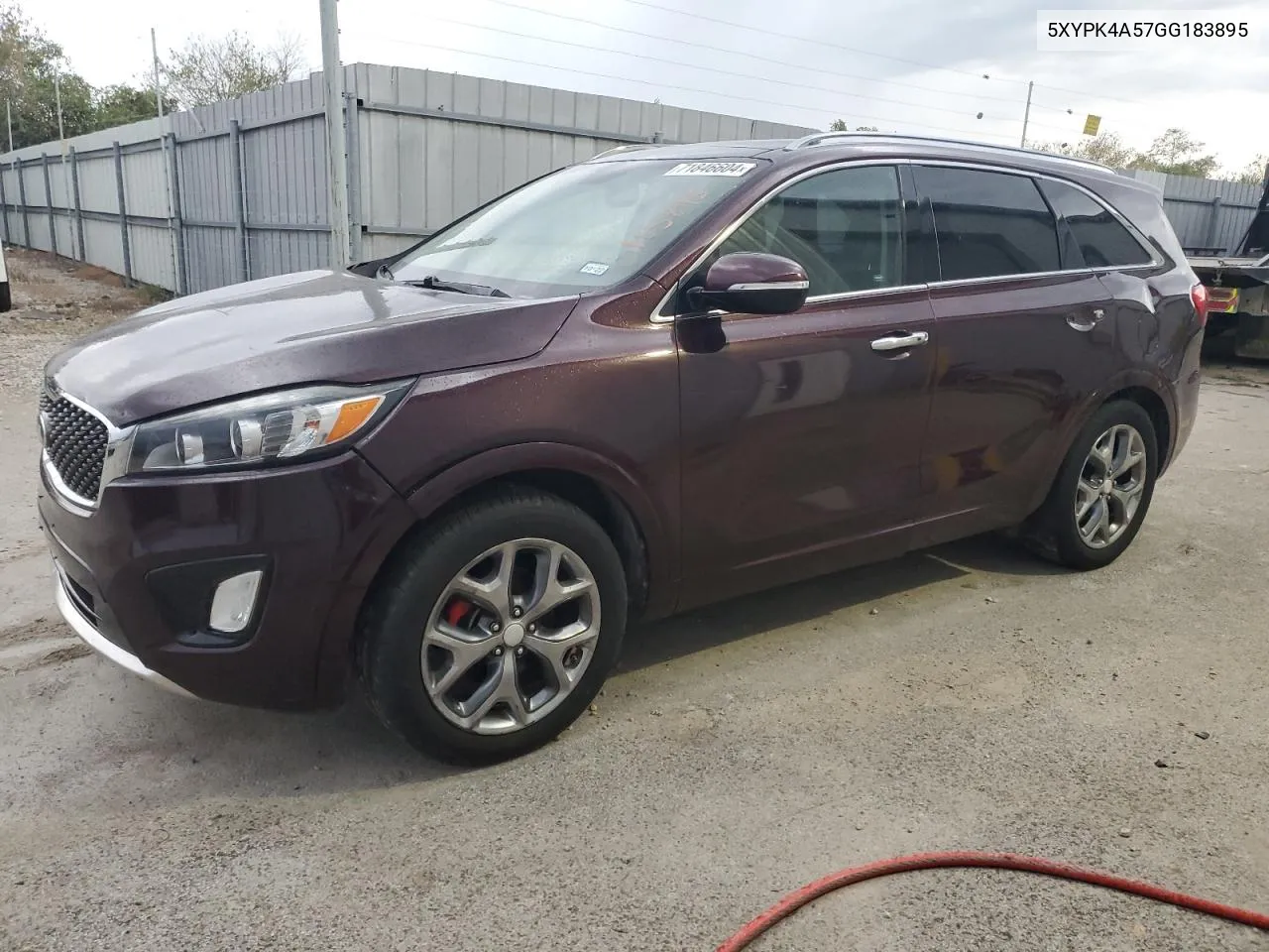 2016 Kia Sorento Sx VIN: 5XYPK4A57GG183895 Lot: 71846604