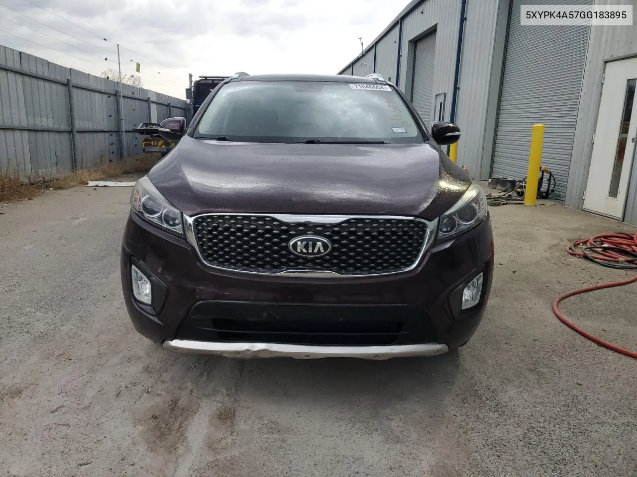 5XYPK4A57GG183895 2016 Kia Sorento Sx