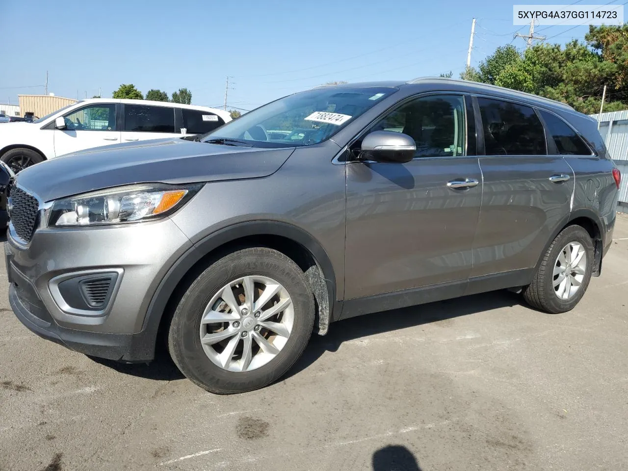 2016 Kia Sorento Lx VIN: 5XYPG4A37GG114723 Lot: 71882474