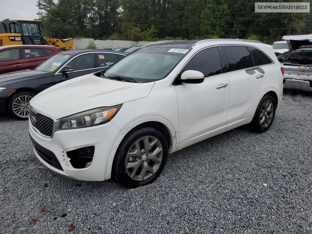 2016 Kia Sorento Sx VIN: 5XYPK4A53GG018023 Lot: 72214634