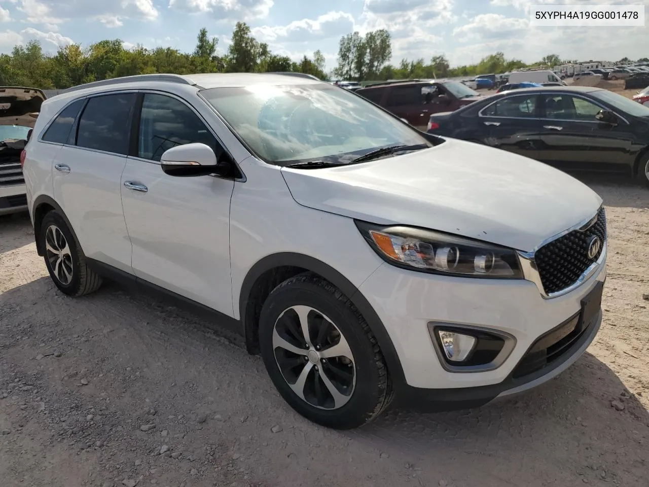 2016 Kia Sorento Ex VIN: 5XYPH4A19GG001478 Lot: 72271834