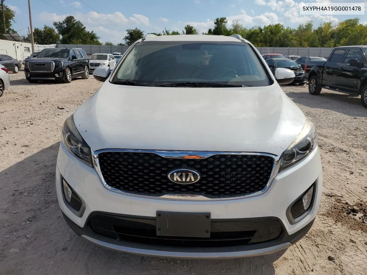 5XYPH4A19GG001478 2016 Kia Sorento Ex