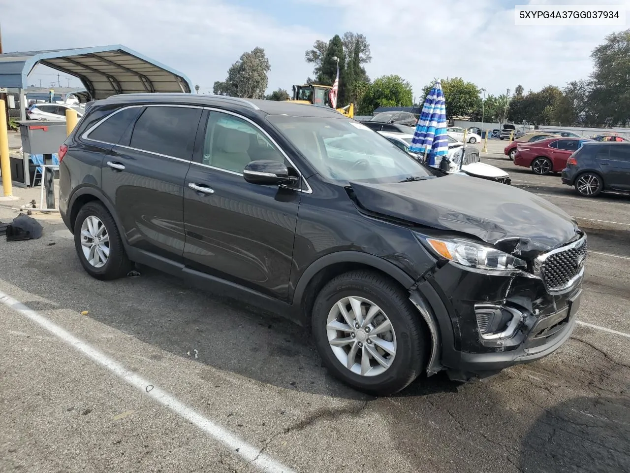 2016 Kia Sorento Lx VIN: 5XYPG4A37GG037934 Lot: 72469824