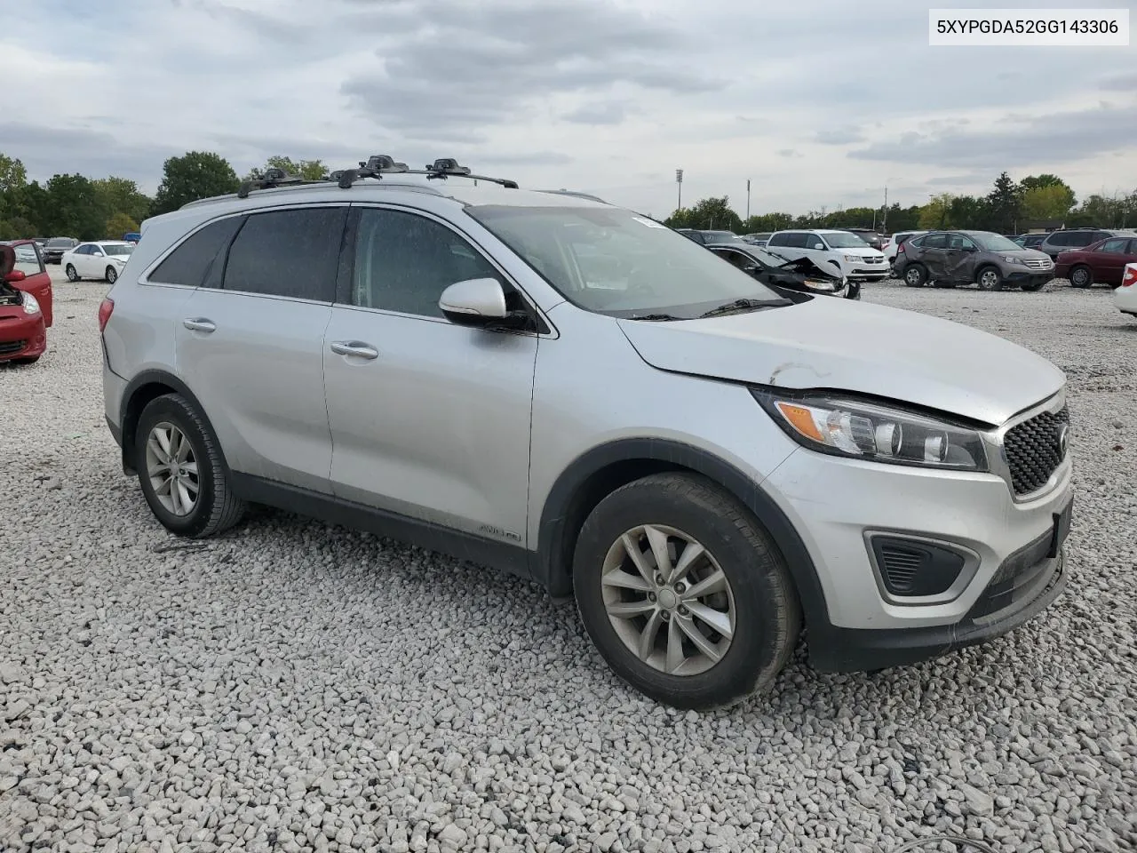 2016 Kia Sorento Lx VIN: 5XYPGDA52GG143306 Lot: 72501804