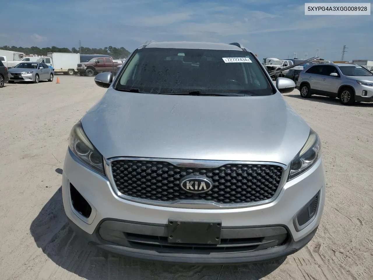 5XYPG4A3XGG008928 2016 Kia Sorento Lx