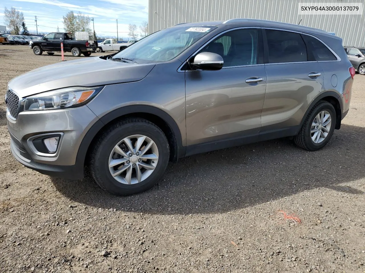 2016 Kia Sorento Lx VIN: 5XYPG4A30GG137079 Lot: 72792004