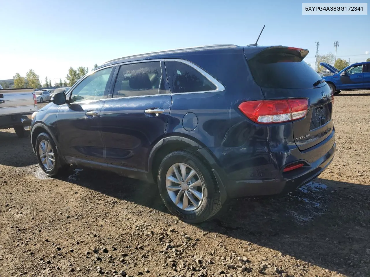 2016 Kia Sorento Lx VIN: 5XYPG4A38GG172341 Lot: 72839804