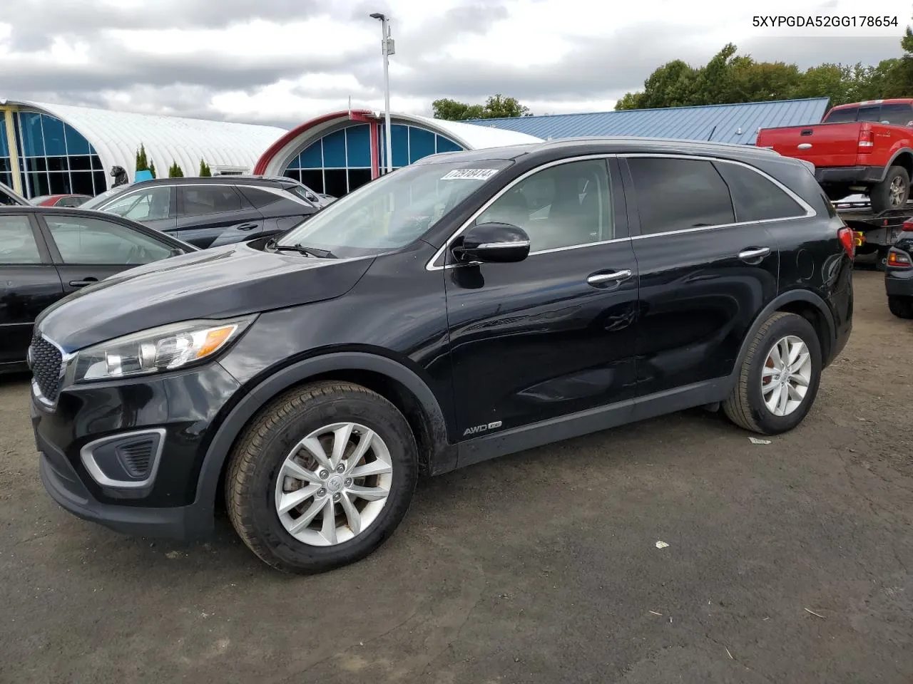 2016 Kia Sorento Lx VIN: 5XYPGDA52GG178654 Lot: 72918414