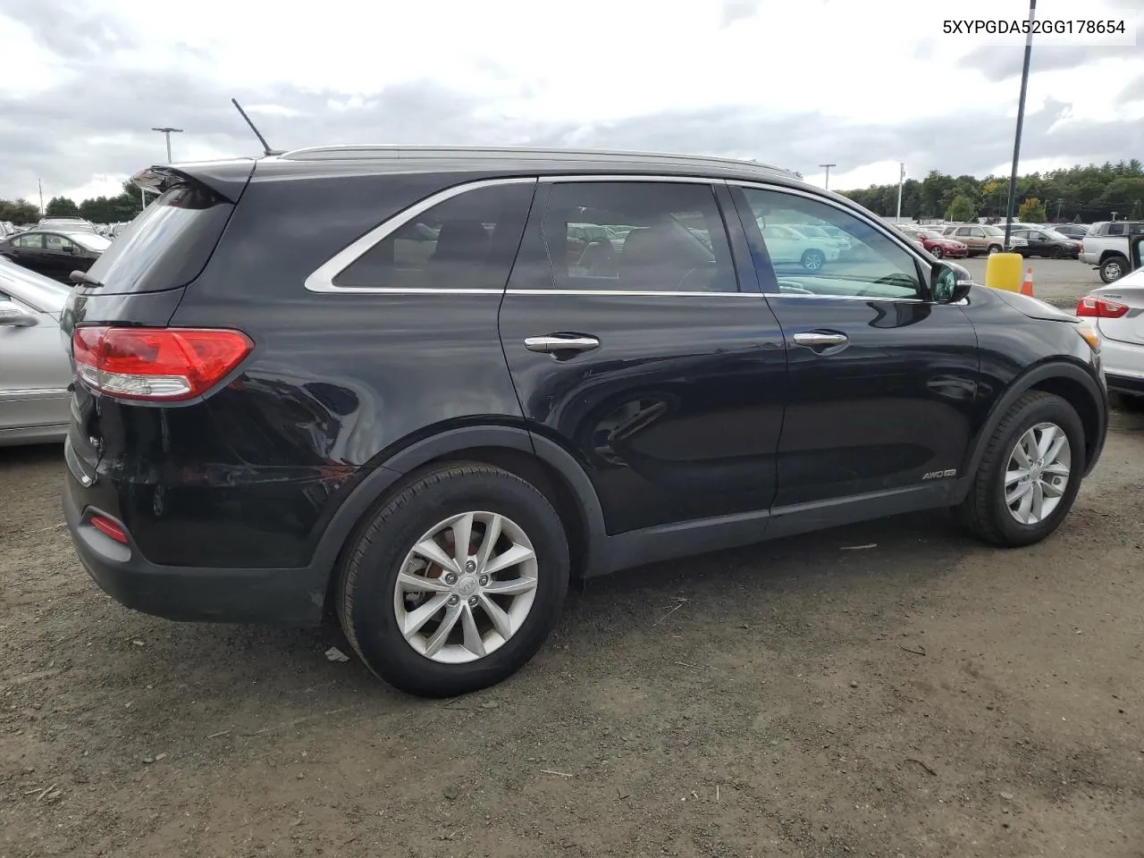 2016 Kia Sorento Lx VIN: 5XYPGDA52GG178654 Lot: 72918414