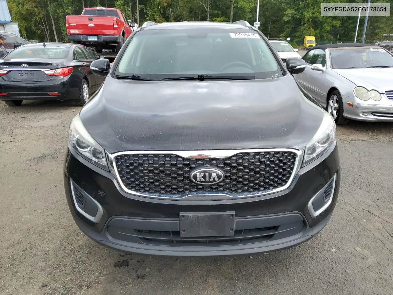 2016 Kia Sorento Lx VIN: 5XYPGDA52GG178654 Lot: 72918414