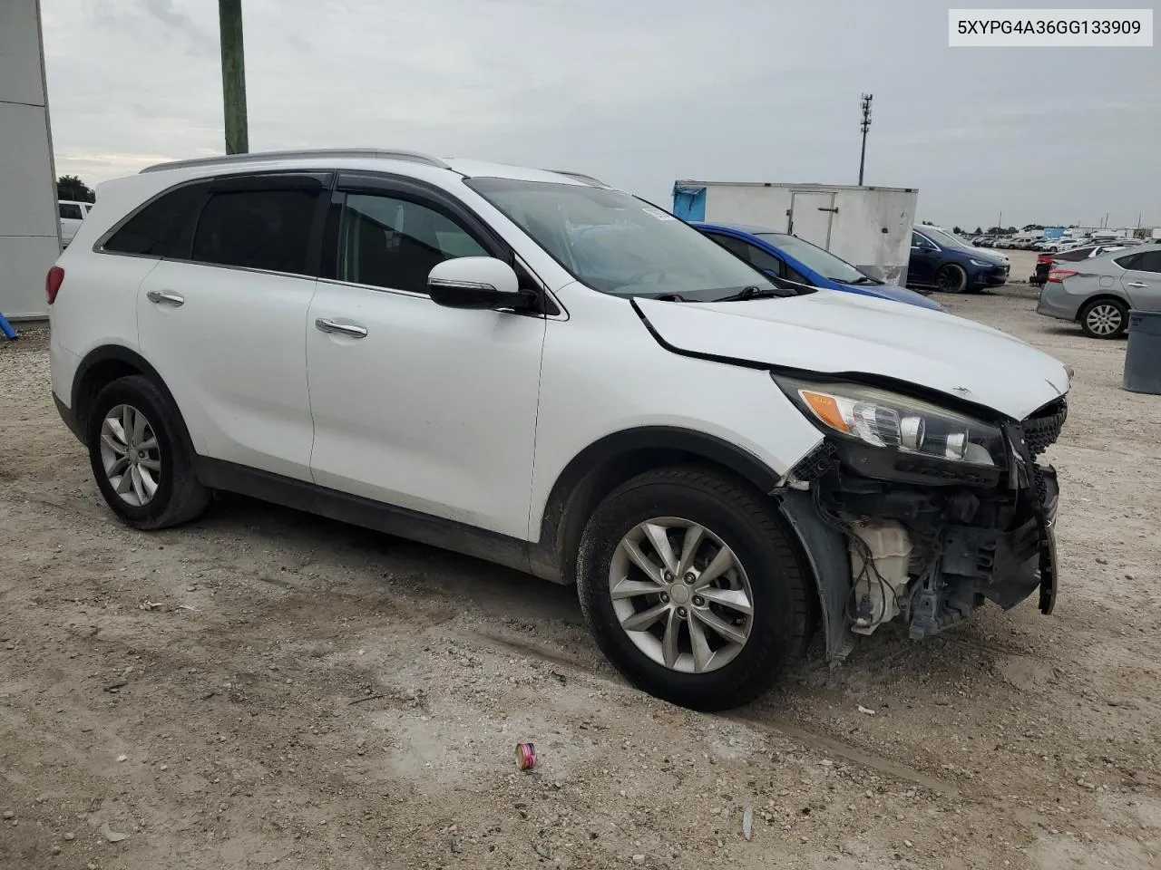 2016 Kia Sorento Lx VIN: 5XYPG4A36GG133909 Lot: 72979794