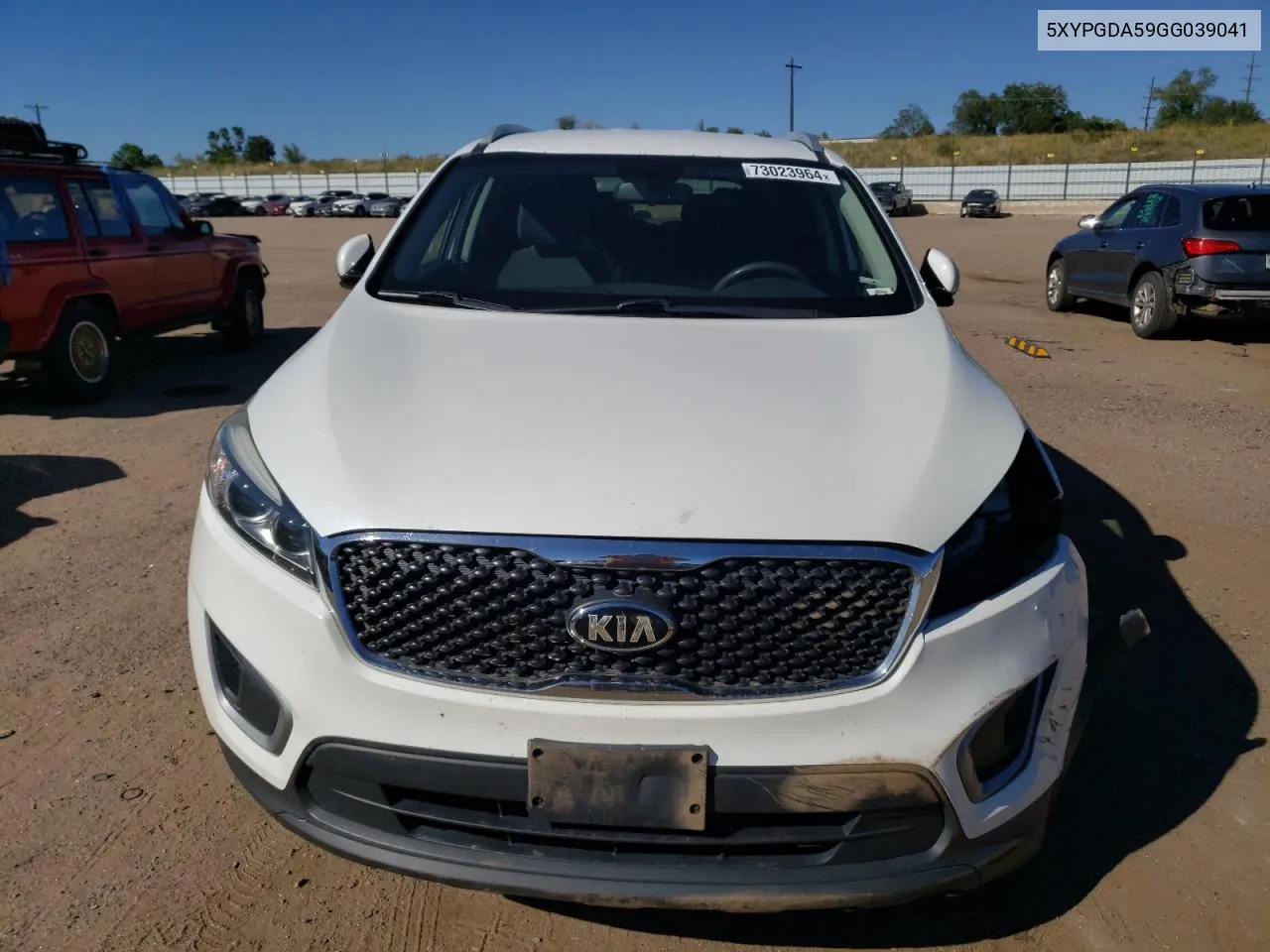 2016 Kia Sorento Lx VIN: 5XYPGDA59GG039041 Lot: 73023964