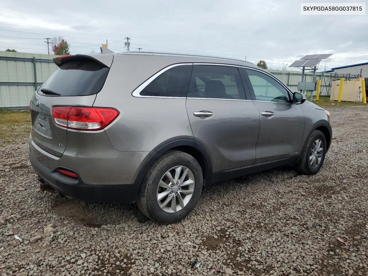 5XYPGDA58GG037815 2016 Kia Sorento Lx