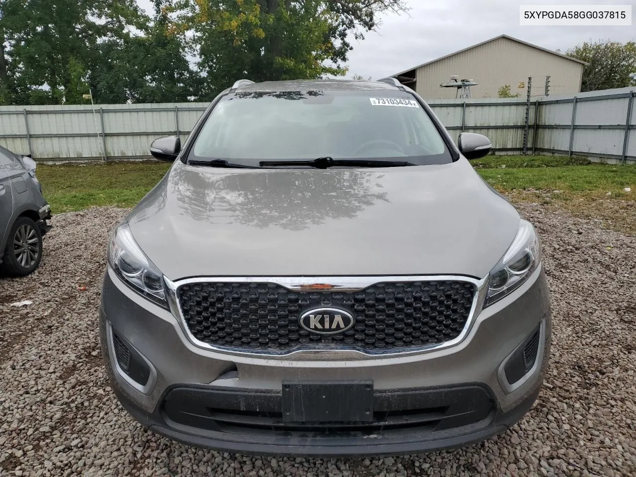 5XYPGDA58GG037815 2016 Kia Sorento Lx