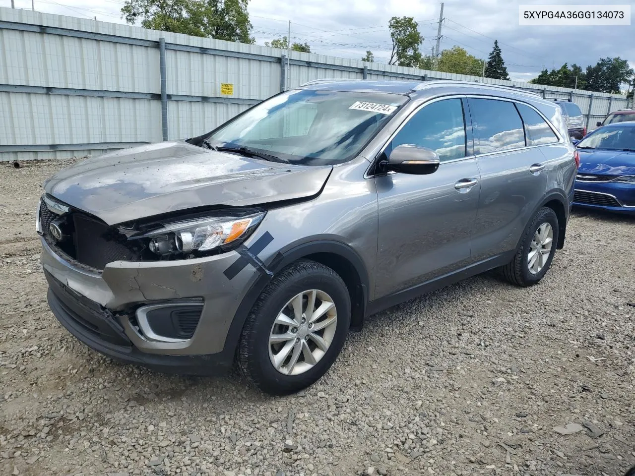 2016 Kia Sorento Lx VIN: 5XYPG4A36GG134073 Lot: 73124724