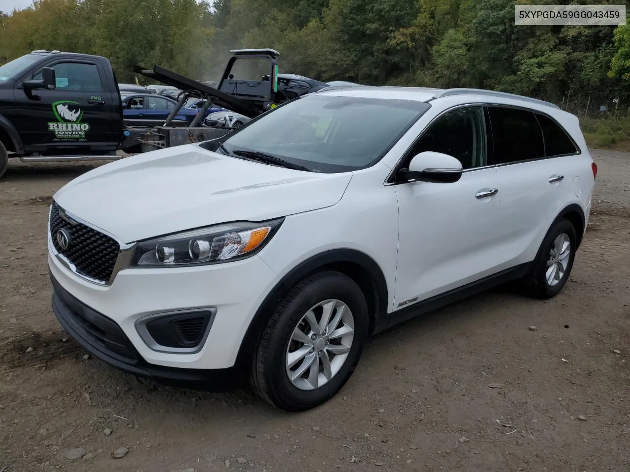 2016 Kia Sorento Lx VIN: 5XYPGDA59GG043459 Lot: 73297704